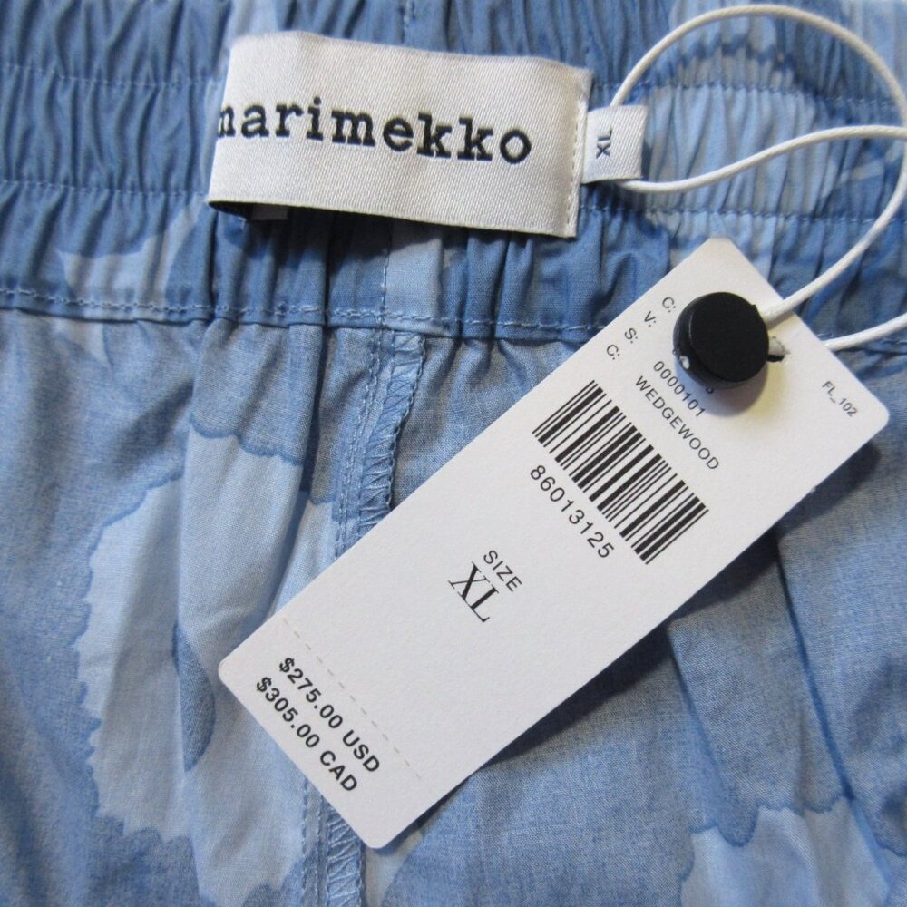 Marimekko Blue Floral Wide-Leg Pants - Picture 10 of 13